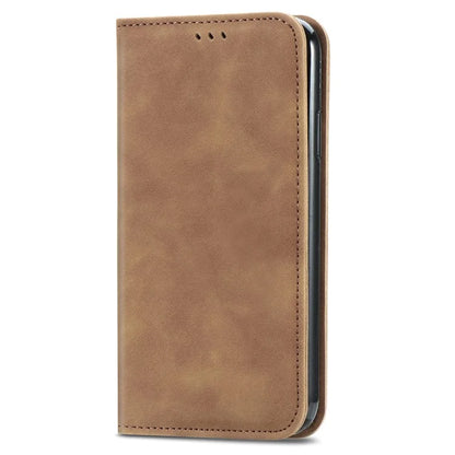 For Samsung Galaxy A54 5G Case Skin-touch Leather Magnetic Adsorption Flip Phone Cover