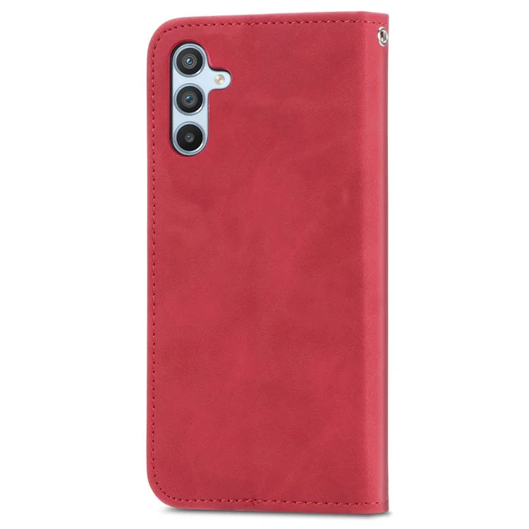 For Samsung Galaxy A54 5G Case Skin-touch Leather Magnetic Adsorption Flip Phone Cover