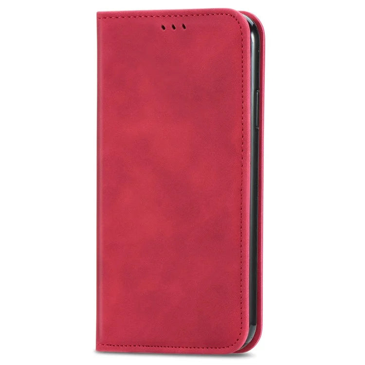 For Samsung Galaxy A54 5G Case Skin-touch Leather Magnetic Adsorption Flip Phone Cover