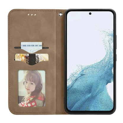 For Samsung Galaxy A55 5G Case Card Slots Skin-touch Leather Flip Phone Cover