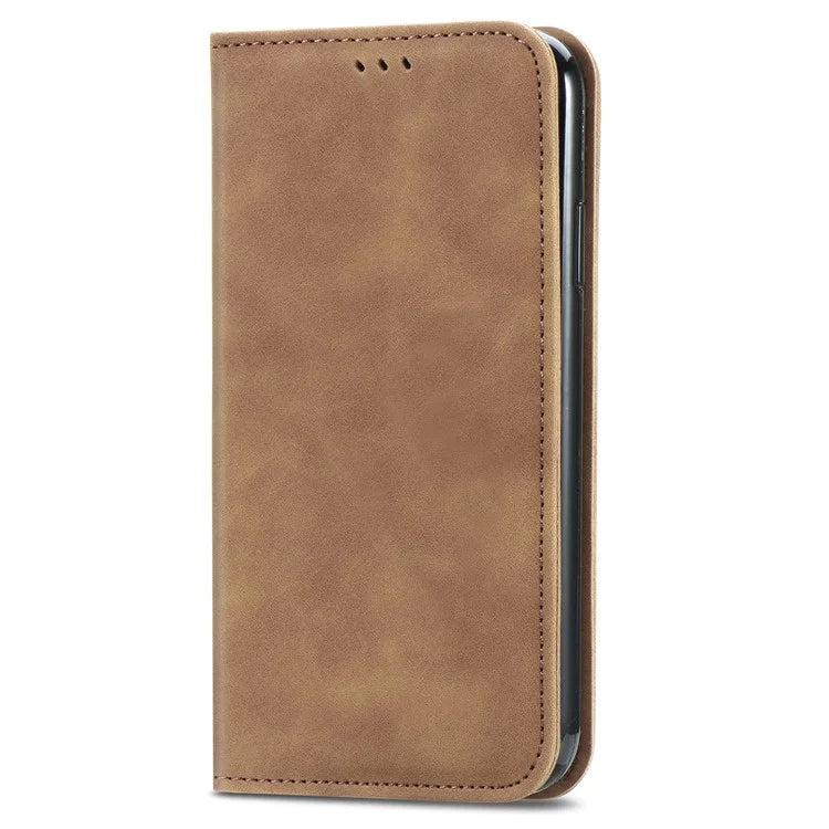 For Samsung Galaxy A55 5G Case Card Slots Skin-touch Leather Flip Phone Cover