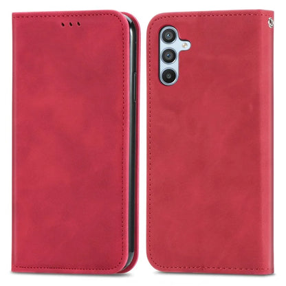 For Samsung Galaxy A55 5G Case Card Slots Skin-touch Leather Flip Phone Cover