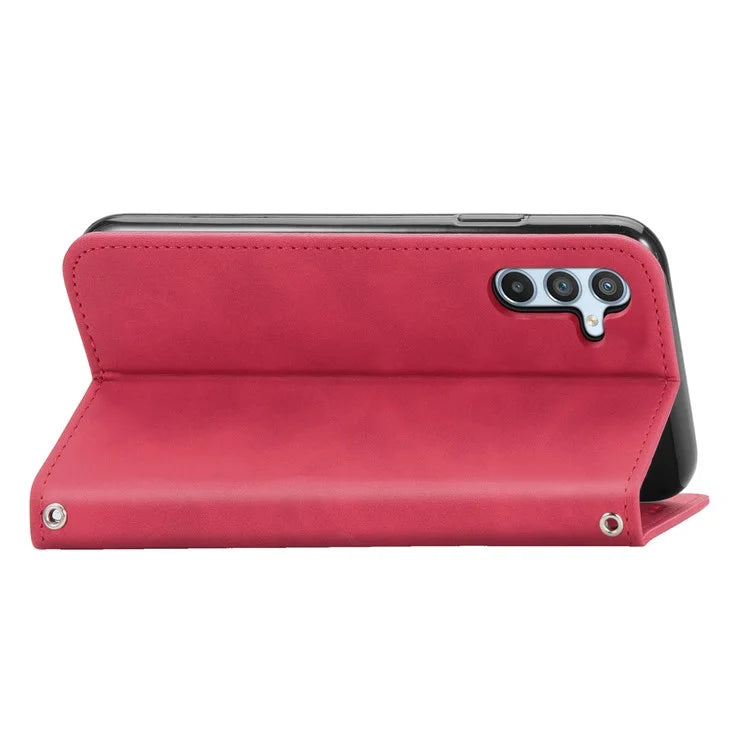 For Samsung Galaxy A55 5G Case Card Slots Skin-touch Leather Flip Phone Cover