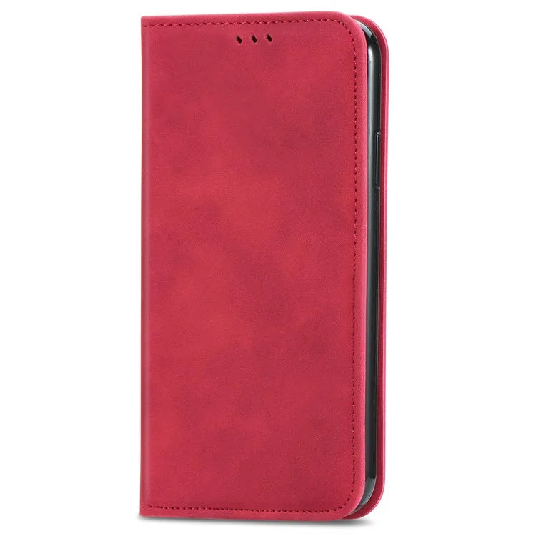 For Samsung Galaxy A55 5G Case Card Slots Skin-touch Leather Flip Phone Cover