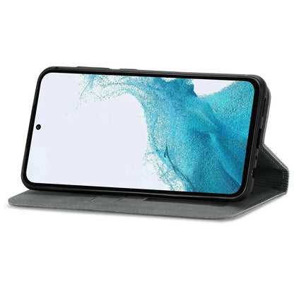 For Samsung Galaxy A55 5G Case Card Slots Skin-touch Leather Flip Phone Cover
