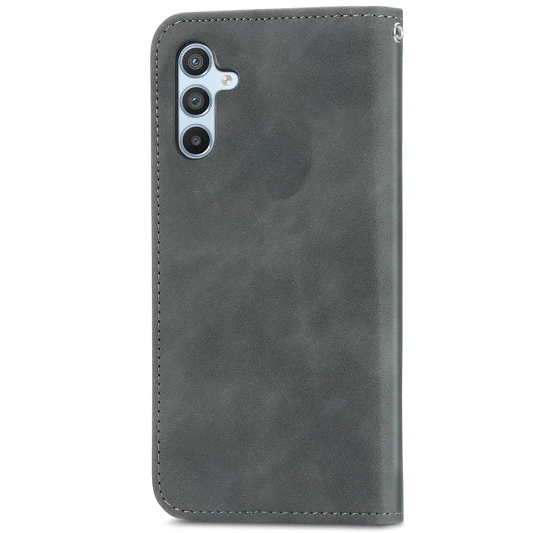 For Samsung Galaxy A55 5G Case Card Slots Skin-touch Leather Flip Phone Cover