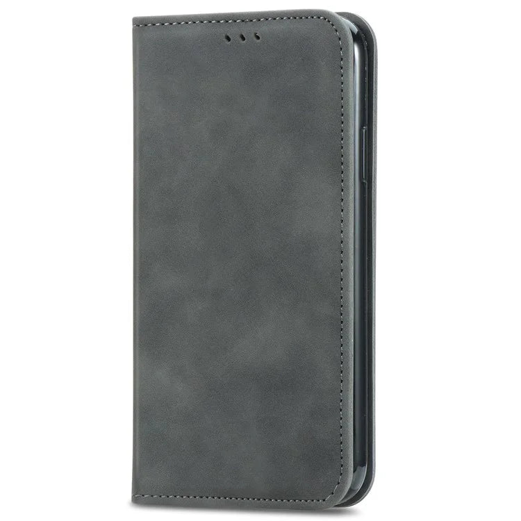 For Samsung Galaxy A55 5G Case Card Slots Skin-touch Leather Flip Phone Cover