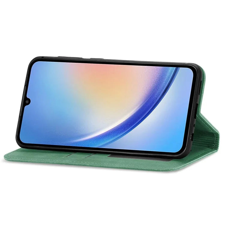 For Samsung Galaxy A05s 4G Case Skin Touch Feeling Magnetic Closing PU Leather Stand Phone Cover