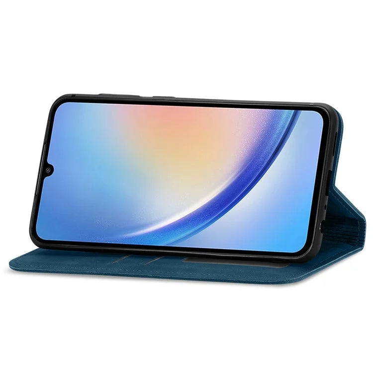 For Samsung Galaxy A05s 4G Case Skin Touch Feeling Magnetic Closing PU Leather Stand Phone Cover
