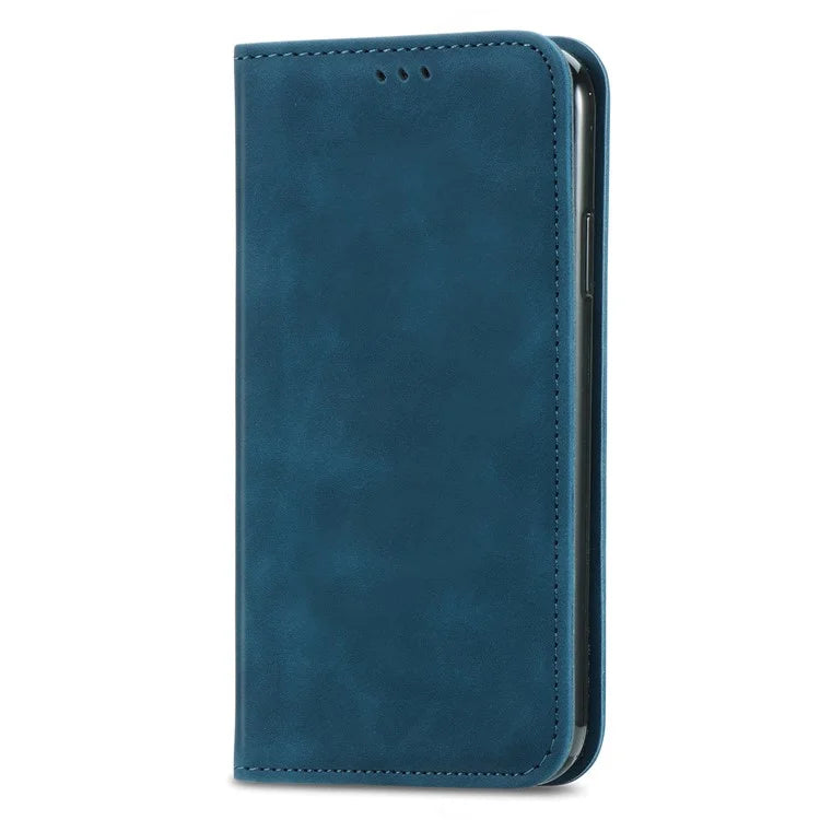 For Samsung Galaxy A05s 4G Case Skin Touch Feeling Magnetic Closing PU Leather Stand Phone Cover