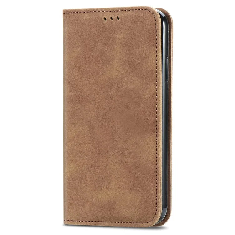 For Samsung Galaxy A05s 4G Case Skin Touch Feeling Magnetic Closing PU Leather Stand Phone Cover