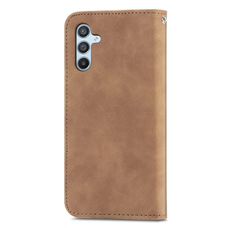 For Samsung Galaxy A05s 4G Case Skin Touch Feeling Magnetic Closing PU Leather Stand Phone Cover