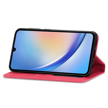 For Samsung Galaxy A05s 4G Case Skin Touch Feeling Magnetic Closing PU Leather Stand Phone Cover