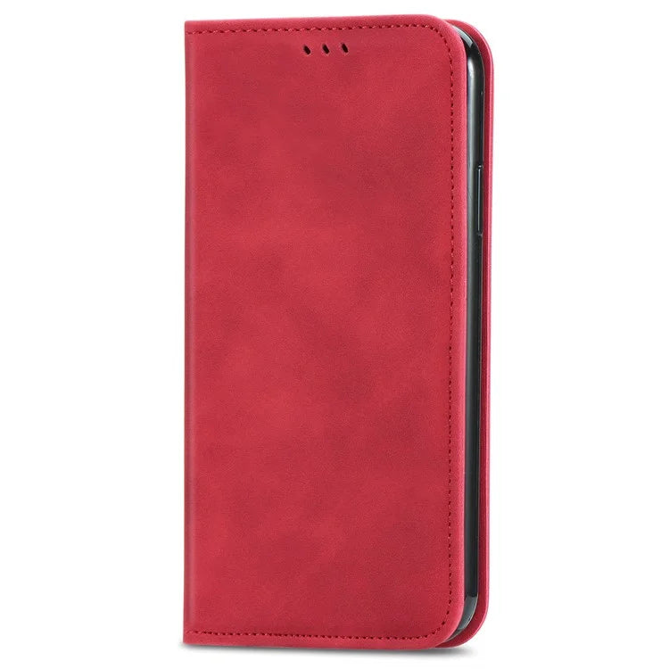 For Samsung Galaxy A05s 4G Case Skin Touch Feeling Magnetic Closing PU Leather Stand Phone Cover