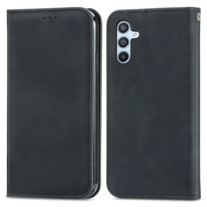 For Samsung Galaxy A05s 4G Case Skin Touch Feeling Magnetic Closing PU Leather Stand Phone Cover