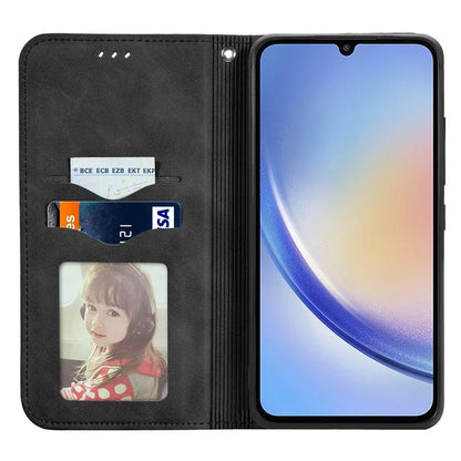 For Samsung Galaxy A05s 4G Case Skin Touch Feeling Magnetic Closing PU Leather Stand Phone Cover