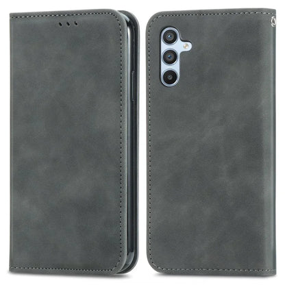 For Samsung Galaxy A05s 4G Case Skin Touch Feeling Magnetic Closing PU Leather Stand Phone Cover