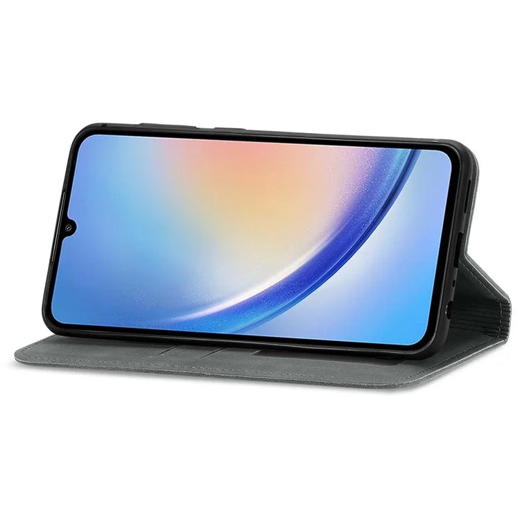 For Samsung Galaxy A05s 4G Case Skin Touch Feeling Magnetic Closing PU Leather Stand Phone Cover