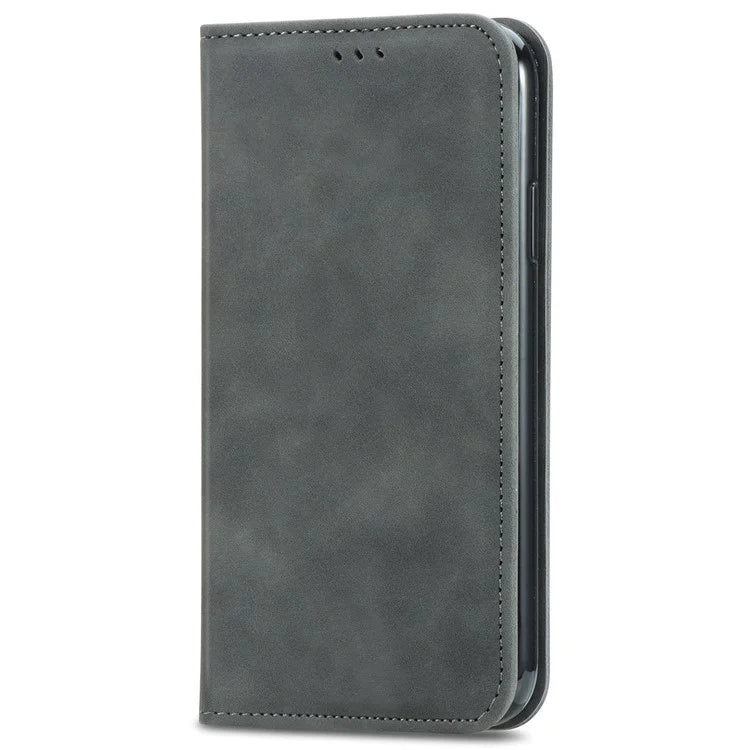 For Samsung Galaxy A05s 4G Case Skin Touch Feeling Magnetic Closing PU Leather Stand Phone Cover