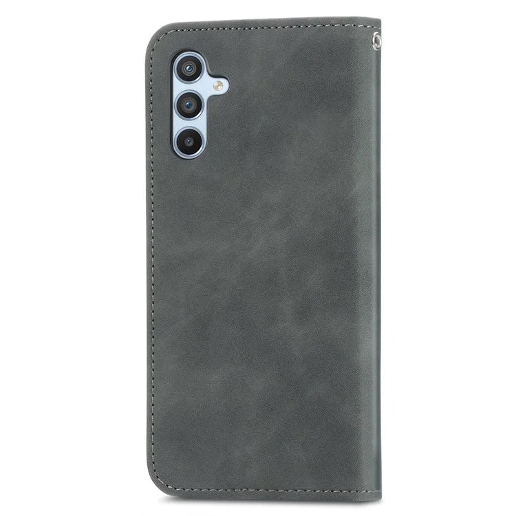 For Samsung Galaxy A05s 4G Case Skin Touch Feeling Magnetic Closing PU Leather Stand Phone Cover