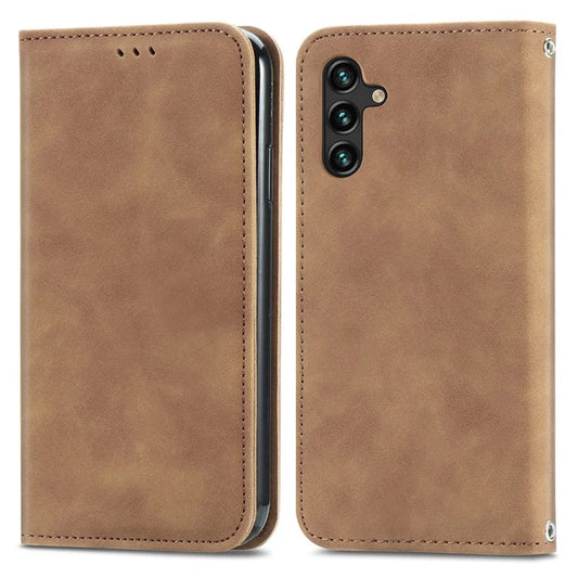For Samsung Galaxy A13 5G / A04s 4G (164.7 x 76.7 x 9.1 mm) Cell Phone Case Skin-Touch Magnetic Phone Stand Cover