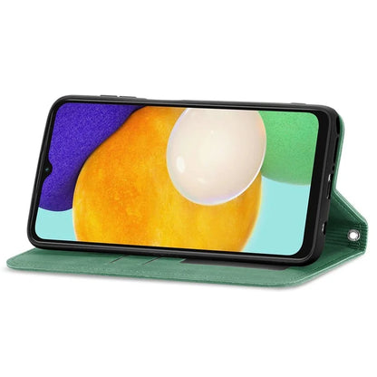 For Samsung Galaxy A13 5G / A04s 4G (164.7 x 76.7 x 9.1 mm) Cell Phone Case Skin-Touch Magnetic Phone Stand Cover