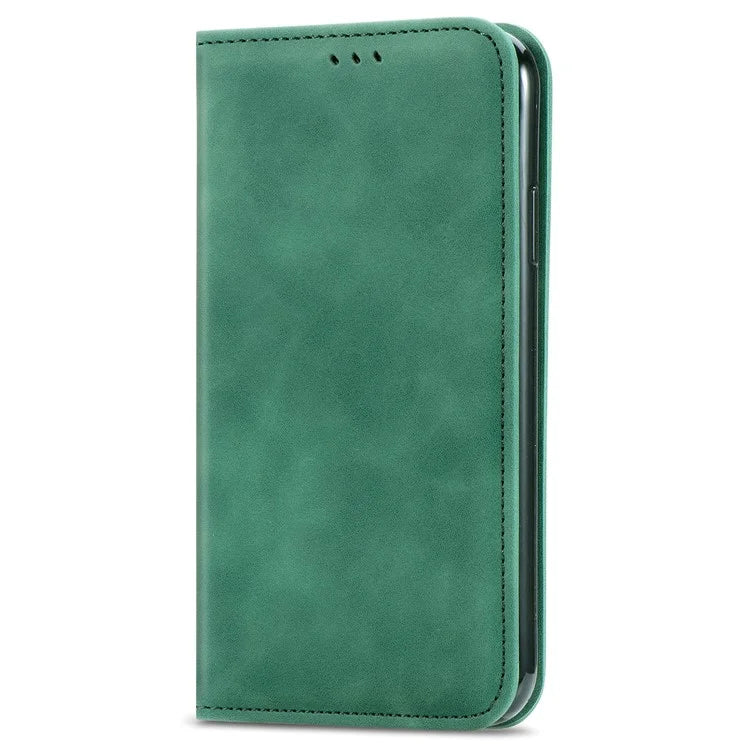 For Samsung Galaxy A13 5G / A04s 4G (164.7 x 76.7 x 9.1 mm) Cell Phone Case Skin-Touch Magnetic Phone Stand Cover