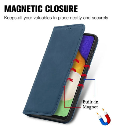 For Samsung Galaxy A13 5G / A04s 4G (164.7 x 76.7 x 9.1 mm) Cell Phone Case Skin-Touch Magnetic Phone Stand Cover