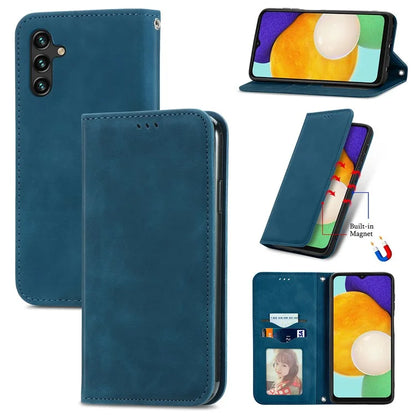 For Samsung Galaxy A13 5G / A04s 4G (164.7 x 76.7 x 9.1 mm) Cell Phone Case Skin-Touch Magnetic Phone Stand Cover