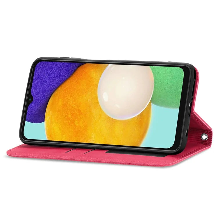 For Samsung Galaxy A13 5G / A04s 4G (164.7 x 76.7 x 9.1 mm) Cell Phone Case Skin-Touch Magnetic Phone Stand Cover