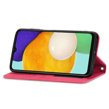 For Samsung Galaxy A13 5G / A04s 4G (164.7 x 76.7 x 9.1 mm) Cell Phone Case Skin-Touch Magnetic Phone Stand Cover