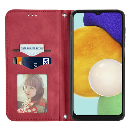 For Samsung Galaxy A13 5G / A04s 4G (164.7 x 76.7 x 9.1 mm) Cell Phone Case Skin-Touch Magnetic Phone Stand Cover