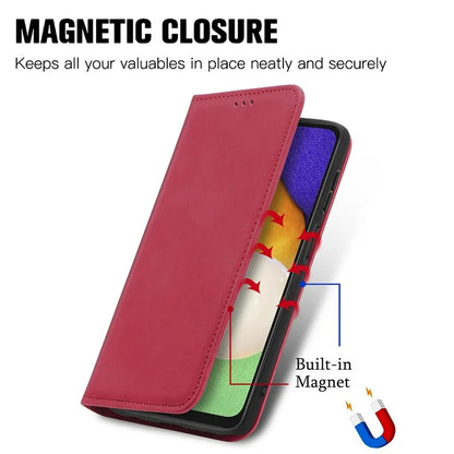 For Samsung Galaxy A13 5G / A04s 4G (164.7 x 76.7 x 9.1 mm) Cell Phone Case Skin-Touch Magnetic Phone Stand Cover