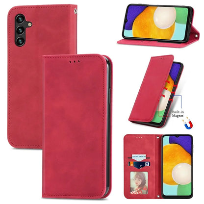 For Samsung Galaxy A13 5G / A04s 4G (164.7 x 76.7 x 9.1 mm) Cell Phone Case Skin-Touch Magnetic Phone Stand Cover