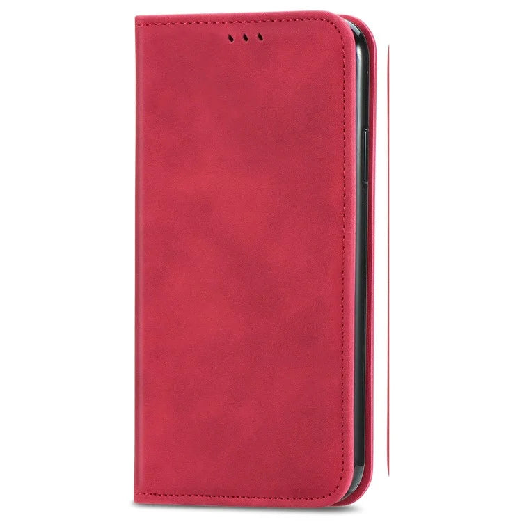 For Samsung Galaxy A13 5G / A04s 4G (164.7 x 76.7 x 9.1 mm) Cell Phone Case Skin-Touch Magnetic Phone Stand Cover