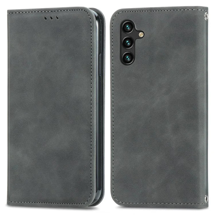 For Samsung Galaxy A13 5G / A04s 4G (164.7 x 76.7 x 9.1 mm) Cell Phone Case Skin-Touch Magnetic Phone Stand Cover