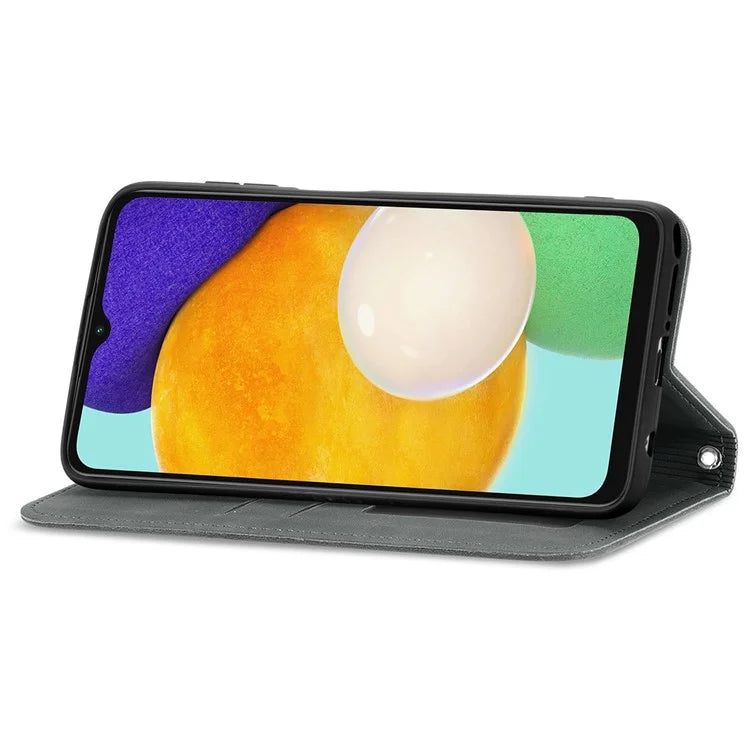 For Samsung Galaxy A13 5G / A04s 4G (164.7 x 76.7 x 9.1 mm) Cell Phone Case Skin-Touch Magnetic Phone Stand Cover