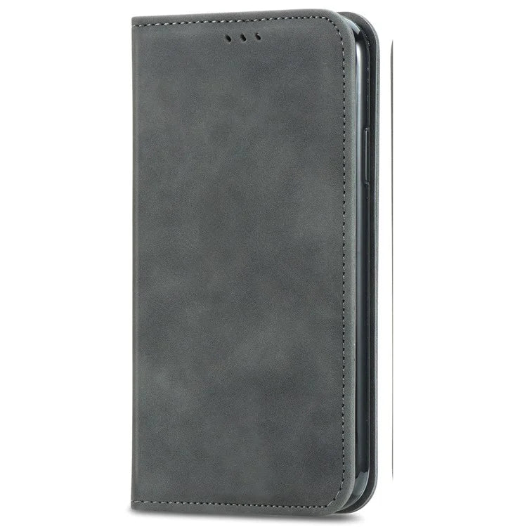 For Samsung Galaxy A13 5G / A04s 4G (164.7 x 76.7 x 9.1 mm) Cell Phone Case Skin-Touch Magnetic Phone Stand Cover