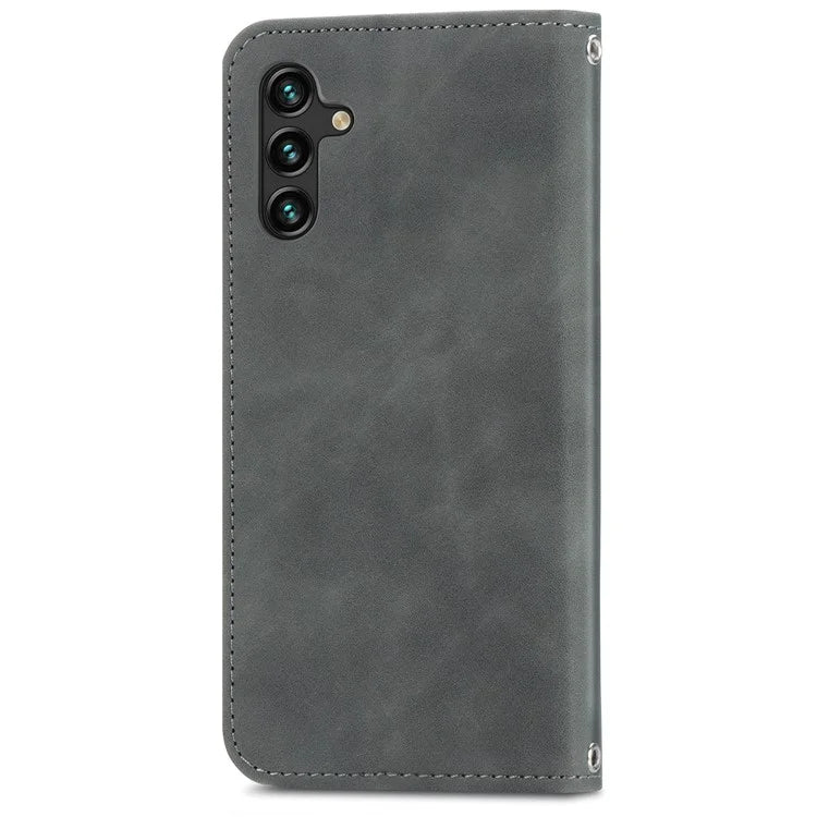 For Samsung Galaxy A13 5G / A04s 4G (164.7 x 76.7 x 9.1 mm) Cell Phone Case Skin-Touch Magnetic Phone Stand Cover