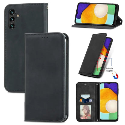For Samsung Galaxy A13 5G / A04s 4G (164.7 x 76.7 x 9.1 mm) Cell Phone Case Skin-Touch Magnetic Phone Stand Cover