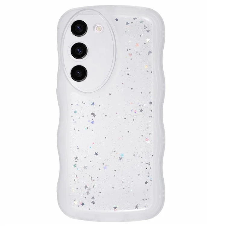 JTW Series for Samsung Galaxy S23 TPU Case Wavy Edge Epoxy Anti-Drop Phone Cover