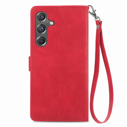 For Samsung Galaxy A15 4G / 5G Case Flower PU Leather Zipper Flip Folio Wallet Phone Cover