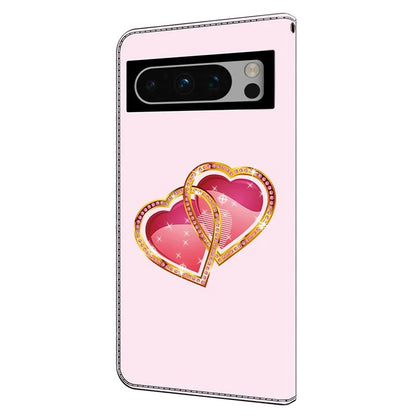 For Google Pixel 9 / Pixel 9 Pro Case PU Leather Wallet Flip Phone Cover Pattern Printing
