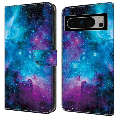 For Google Pixel 9 / Pixel 9 Pro Case PU Leather Wallet Flip Phone Cover Pattern Printing