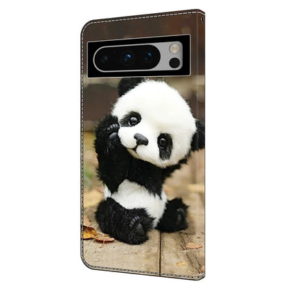 For Google Pixel 9 Pro XL Case Pattern Printing Leather Flip Phone Cover