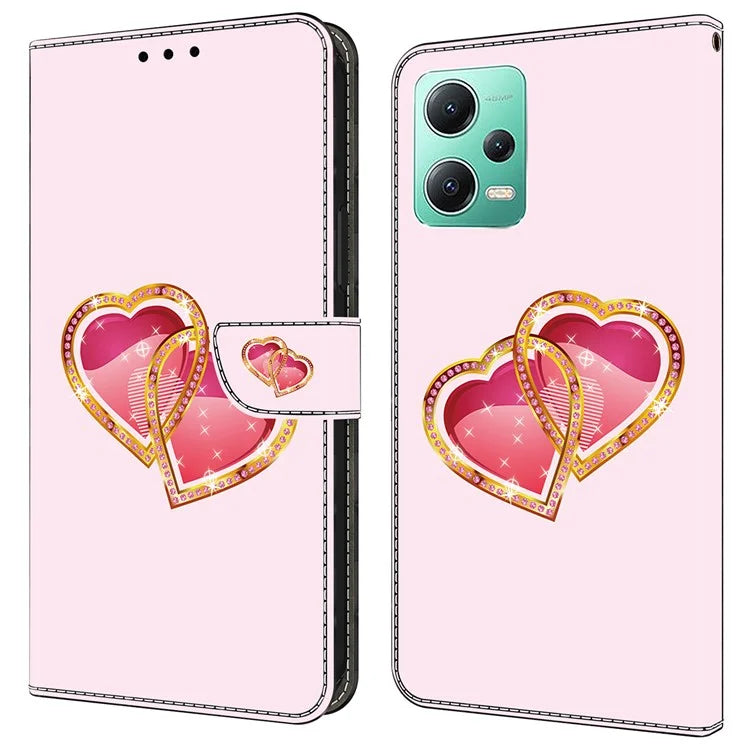 For Xiaomi Redmi Note 12 5G (Global) / (China) / (India) / Poco X5 5G Case Pattern Leather Flip Phone Cover