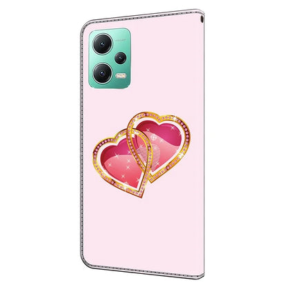 For Xiaomi Redmi Note 12 5G (Global) / (China) / (India) / Poco X5 5G Case Pattern Leather Flip Phone Cover
