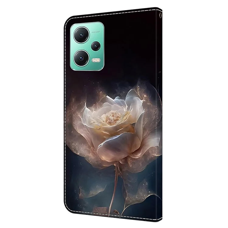 For Xiaomi Redmi Note 12 5G (Global) / (China) / (India) / Poco X5 5G Case Pattern Leather Flip Phone Cover