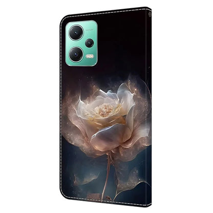 For Xiaomi Redmi Note 12 5G (Global) / (China) / (India) / Poco X5 5G Case Pattern Leather Flip Phone Cover