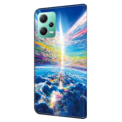 For Xiaomi Redmi Note 12 5G (Global) / (China) / (India) / Poco X5 5G Case Pattern Leather Flip Phone Cover